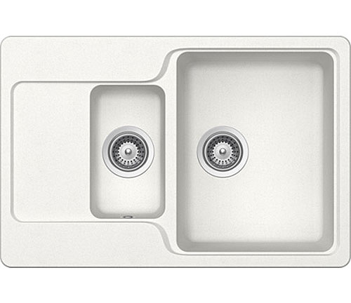  Granitna sudopera Manhattan D-150 bela