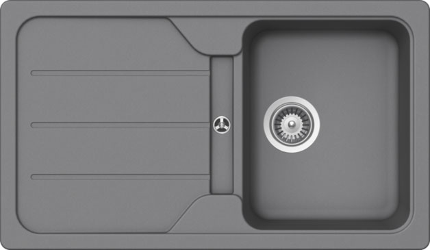 Granitna sudopera Formhaus D-100S siva