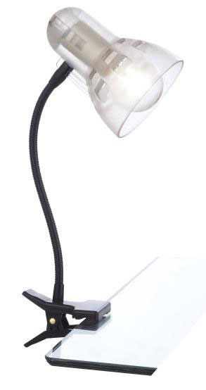 Stona lampa Globo Clip transparentna