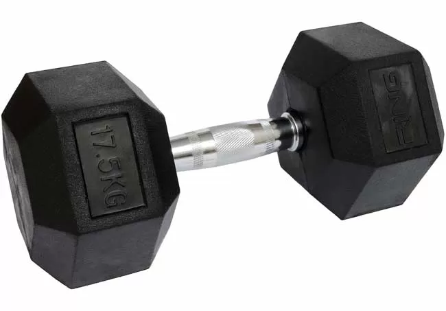 Bučica gumirane HEX 1x17,5kg RING DB6101-17,5