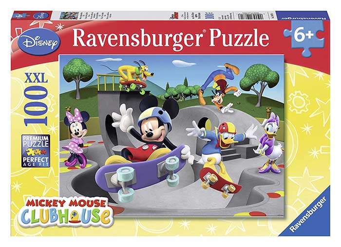 Ravensburger Slagalica 100 delova - Mickey Mouse Club House - U skejt parku 10923 - Image 1