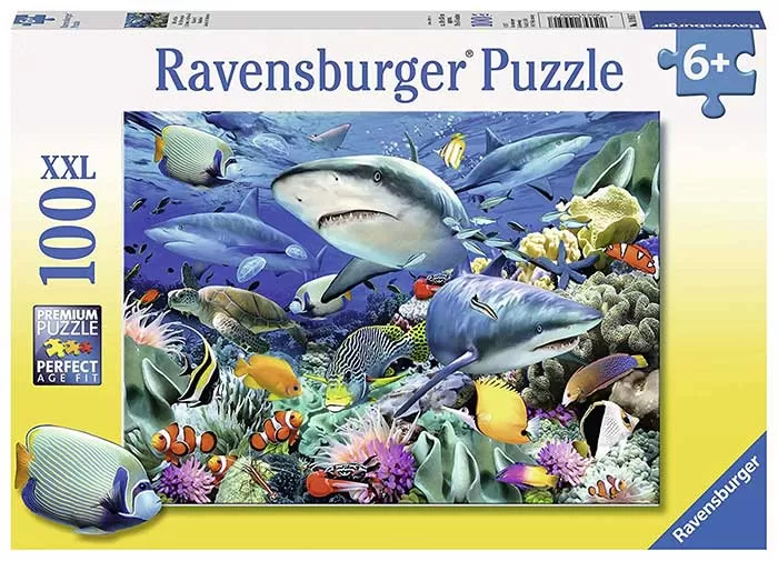 Ravensburger Slagalica 100 delova - Ajkule na morskom grebenu 10951