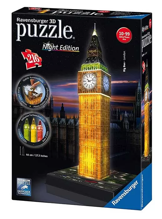 Ravensburger 3D Puzzle sa LED svetlom Big Ben u Londonu 12588