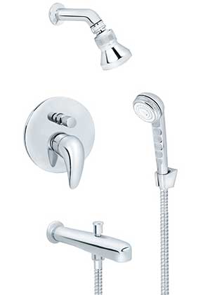 Rosan Uzidna baterija za kadu sa ručnim i zidnim tušem JP31701