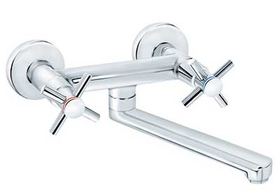 Rosan Baterija za sudoperu ili lavabo sa pokretnim izlivom 200mm XO32120