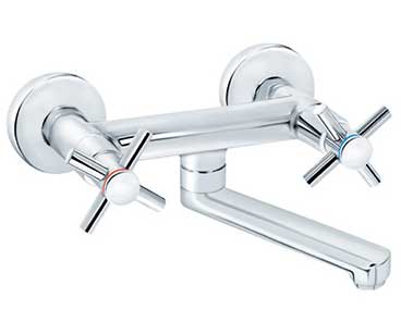 Rosan Baterija za sudoperu ili lavabo sa pokretnim izlivom 150mm XO32115