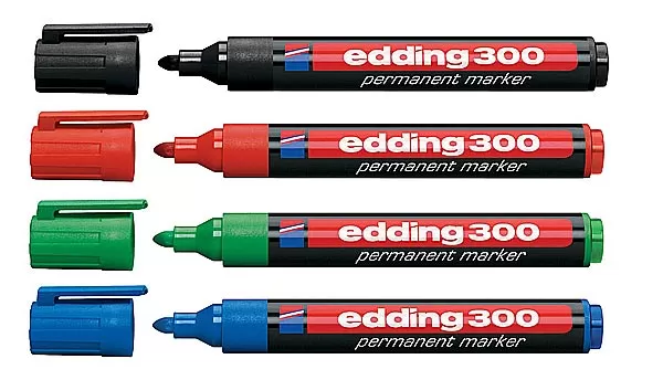Marker Permanent 300, Set 1/4, 08M300Q