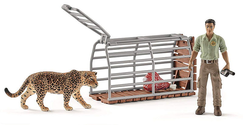 Schleich Figure Divlje životinje - Rendžer i zamka 42427