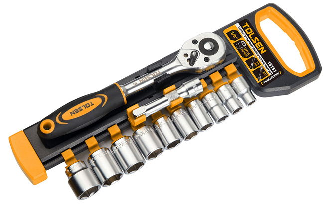 Tolsen 12-delni set nasadnih ključeva sa ručicom 3/8 M5-M12 15151