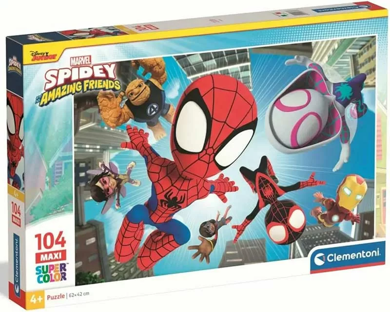Puzzle slagalice za decu 104 maxi dela Spidey And His Amazing Friends Clementoni 23777