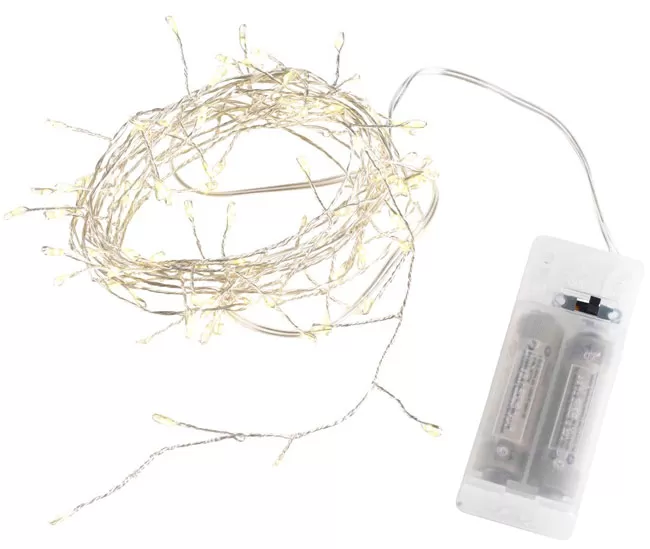 Novogodišnje dekorativne lampice na baterije 100 LED 288cm