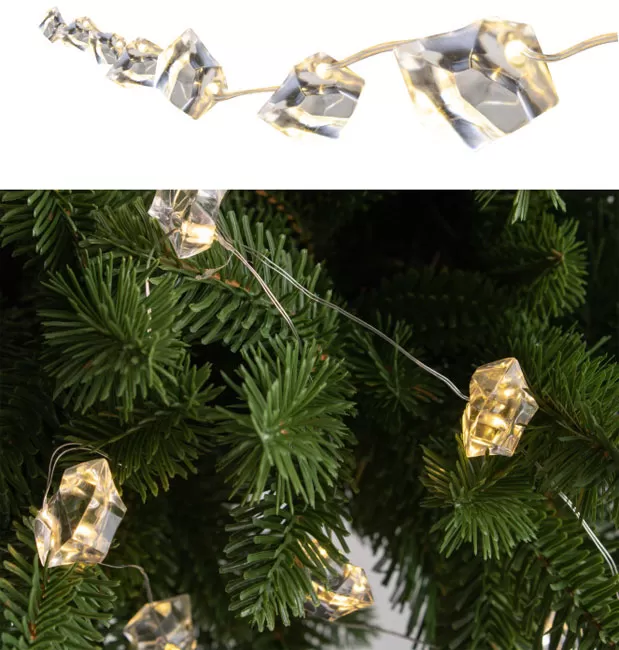 Dekorativne lampice za novogodišnju jelku 20 LED ML21/WW