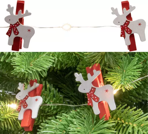 Dekorativne lampice za novogodišnju jelku Irvasi 20 LED ML22/WW