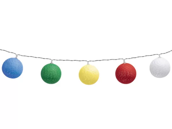 Dekorativne lampice sa pamučnim kuglicama 10 LED dioda CBL11/M