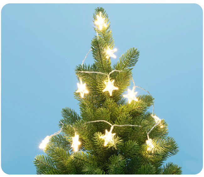 Dekorativne lampice za jelku 10 LED MLC10/CS-WH