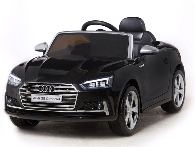 Automobil na akumulator Audi S5 Cabriolet crni