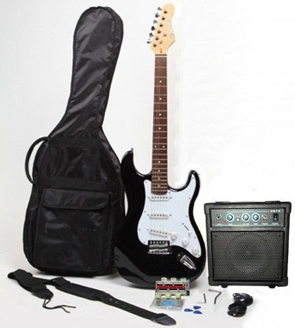 Električna gitara Eclipse sa pojačalom i futrolom Set CX-S052BK