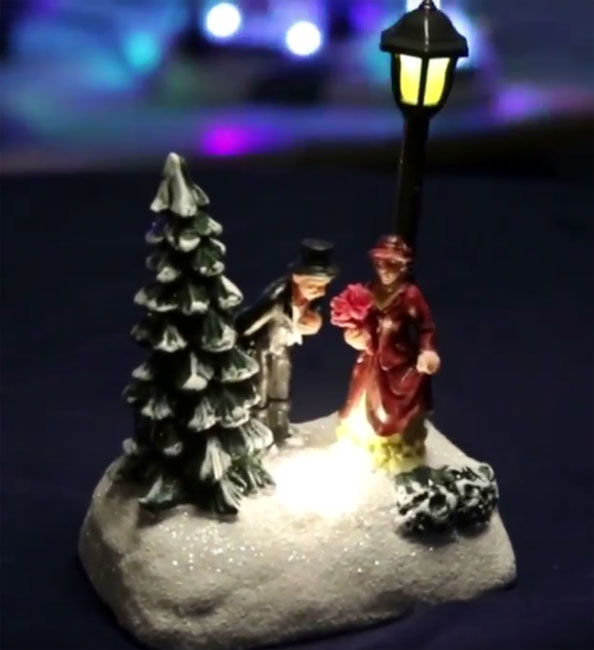 Novogodišnja svetleća LED diorama DRM2