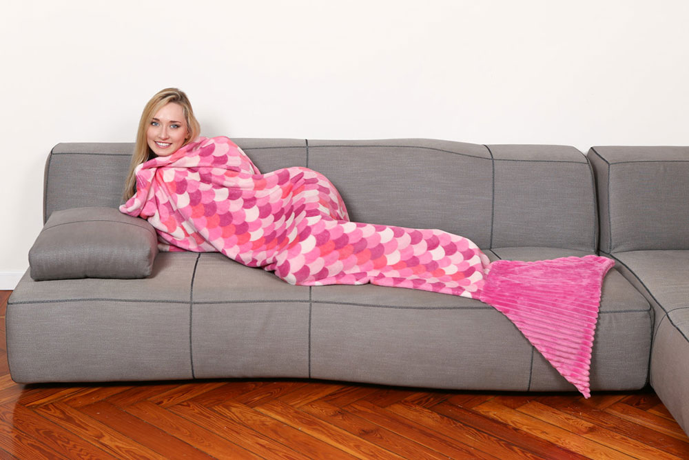 Kanguru sirena ćebe roze