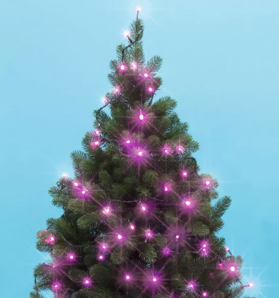 Novogodišnje lampice za jelku 100 roze LED dioda KII100/P