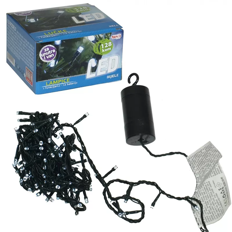 Novogodišnje lampice na baterije 128 komada