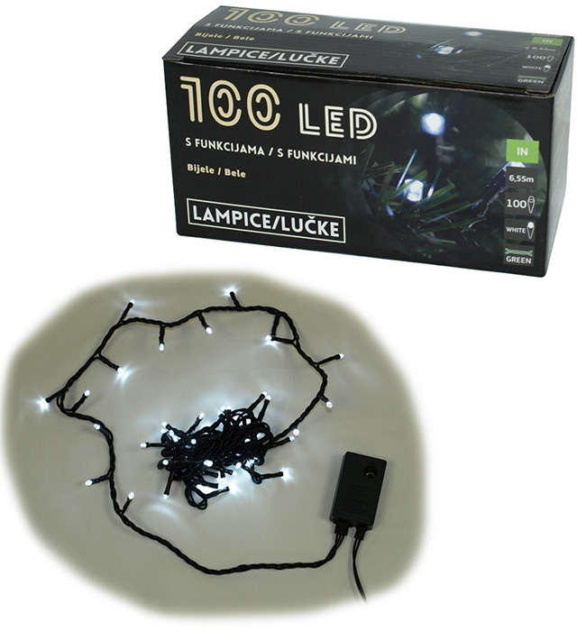 Novogodišnje sijalice Svetleća dekoracija 100 Lampica 