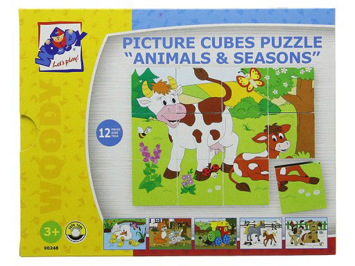 Woodyland Kocke - slagalica Domaće životinje 90248