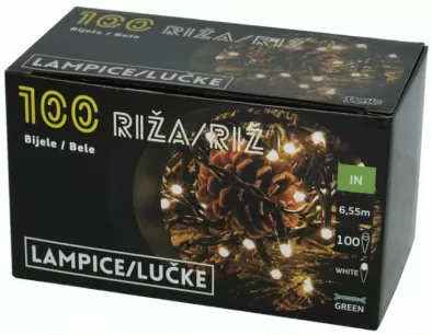 Lampice Za Jelku 100 Sijalica Bele