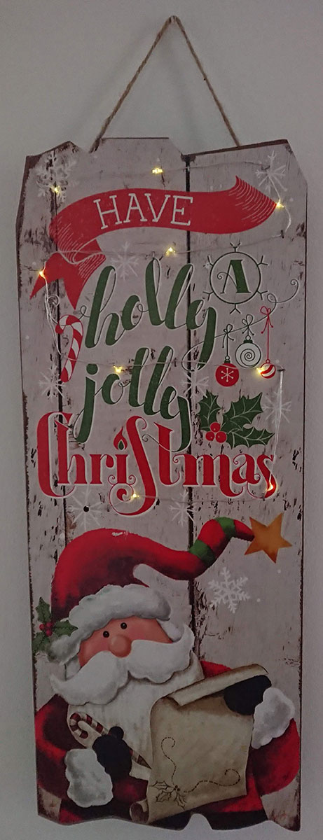 Svetleća Dekoracija - Holly Jolly Christmas 20 x 50 cm