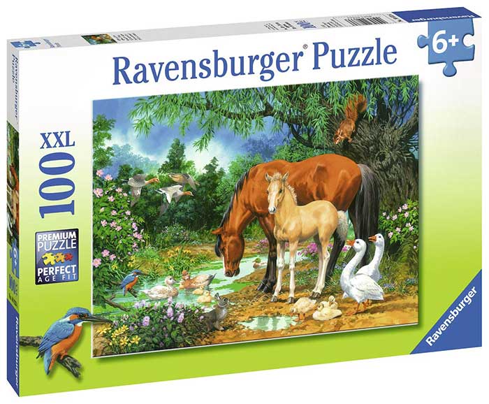 Ravensburger Puzle 100 delova - Idila na jezercetu 10833