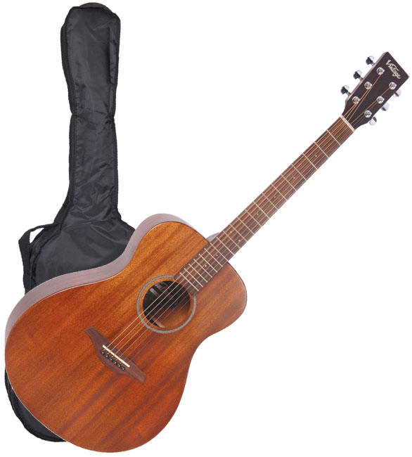 Akustična gitara sa torbom, stalkom i štimerom Vintage V300MHOFT