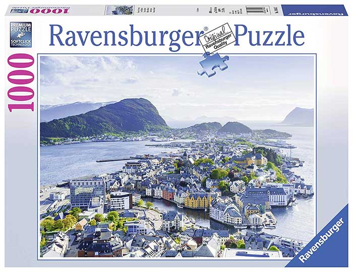 Puzzle 1000 delova - Alesund Norveška - Ravensburger 19844 - Image 1
