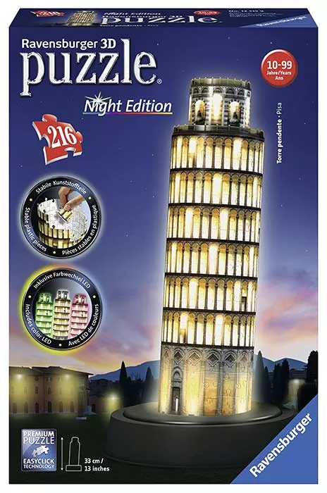 Ravensburger 3D Puzzle sa LED svetlom Krivi toranj u Pizi 12521