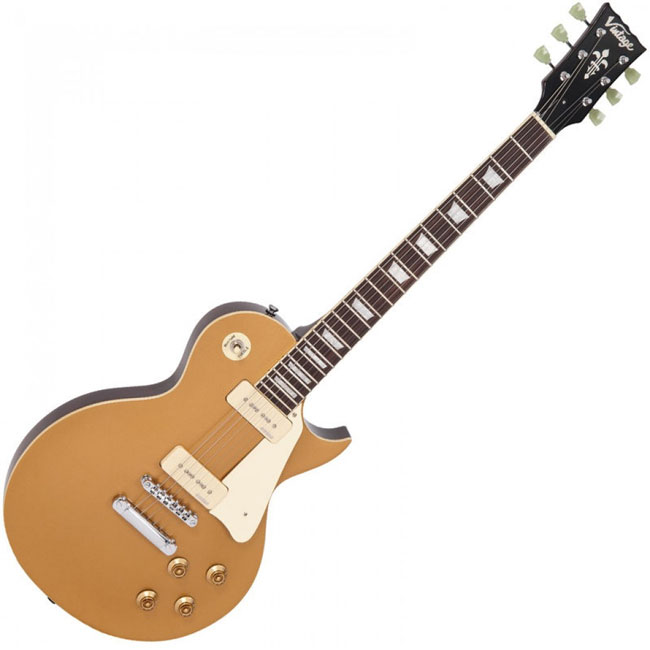 Vintage električna gitara V100GT Reissued Gold Top