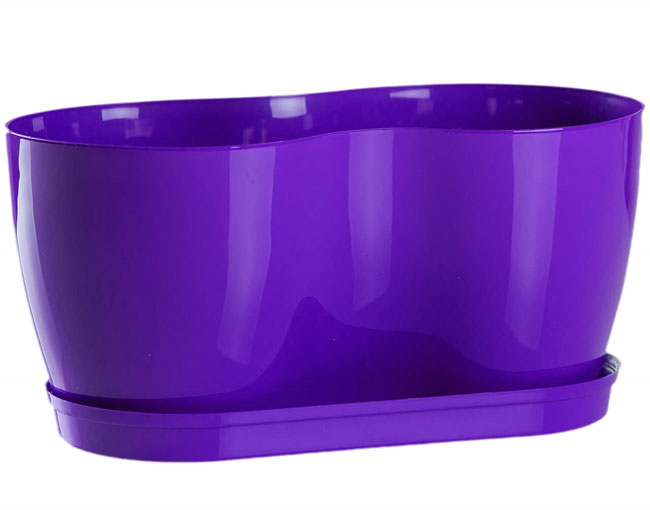 Dupla saksija za cveće Lady Ljubičasta 2x12cm