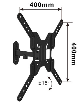 Alpha Short Arm Zidni nosač za televizor 17-55 inča 024332