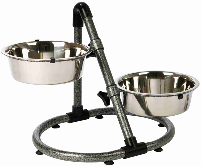 Okrugli stalak sa dve posude za hranjenje psa Trixie 25001