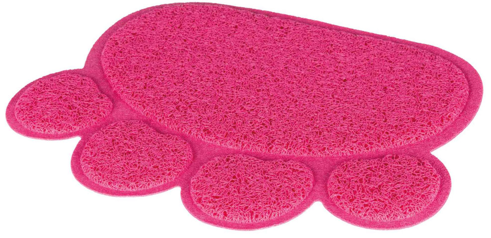 TRIXIE Podmetač za toalet za mačke ŠAPICA pink PVC 40×30cm - Image 1
