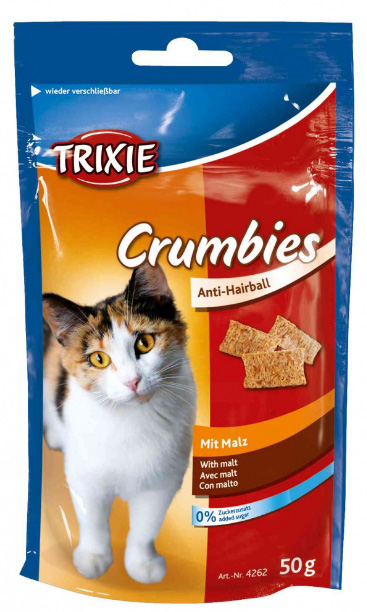 TRIXIE Hrana za mačke CRUMBIES sa sladom 50gr