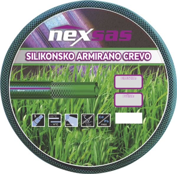 Nexsas Silikonsko armirano crevo za zalivanje 1/2x50m - Image 1