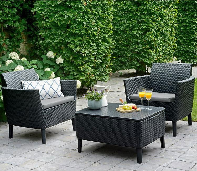 Balkonska Garnitura Salemo Grafit - Curver - Allibert - Image 1