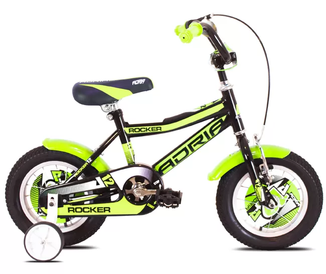 Dečiji bicikl Adria Rocker 12 crno-zeleno 916123-12