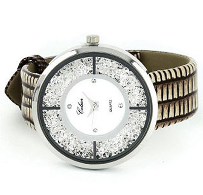 Sat sa Swarovski kristalima braon