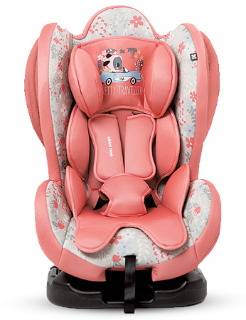 KIKKA BOO Autosedište BON VOYAGE + SPS 0-25kg Pink Flowers - Image 1
