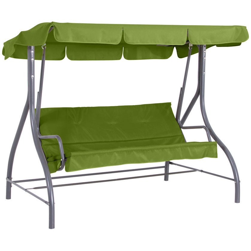 Velika Baštenska Ljuljaška Hollywood Trosed - Svetlo Zelena - Image 1