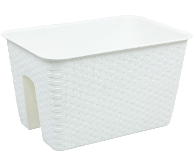 Prosperplast Balkonska saksija Ratolla Rail White DRLB400-S449