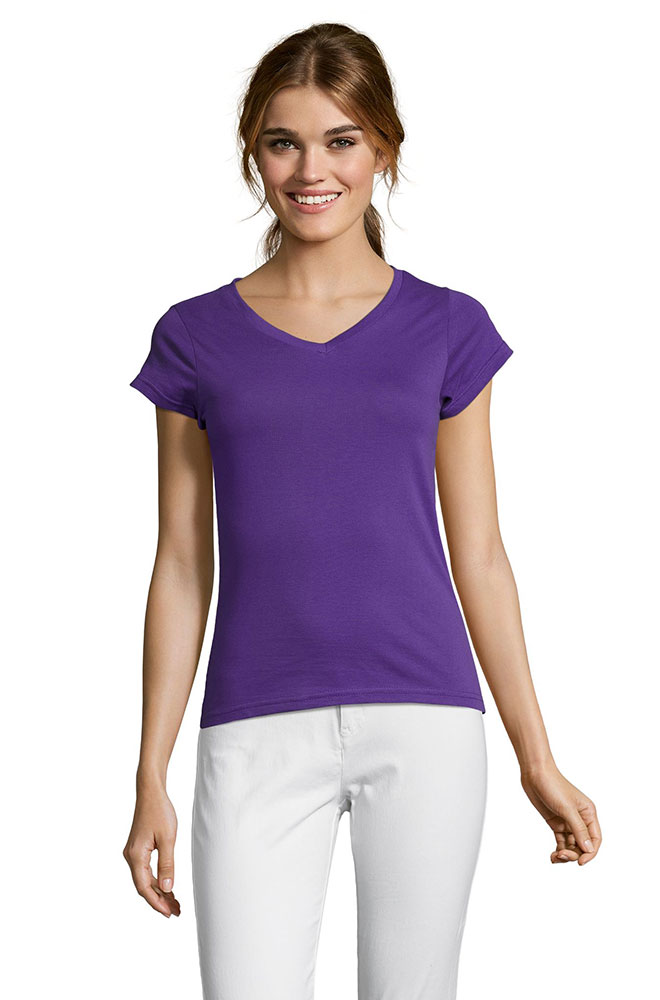 Sols Ženska majica V izrez Moon Purple veličina L 11388