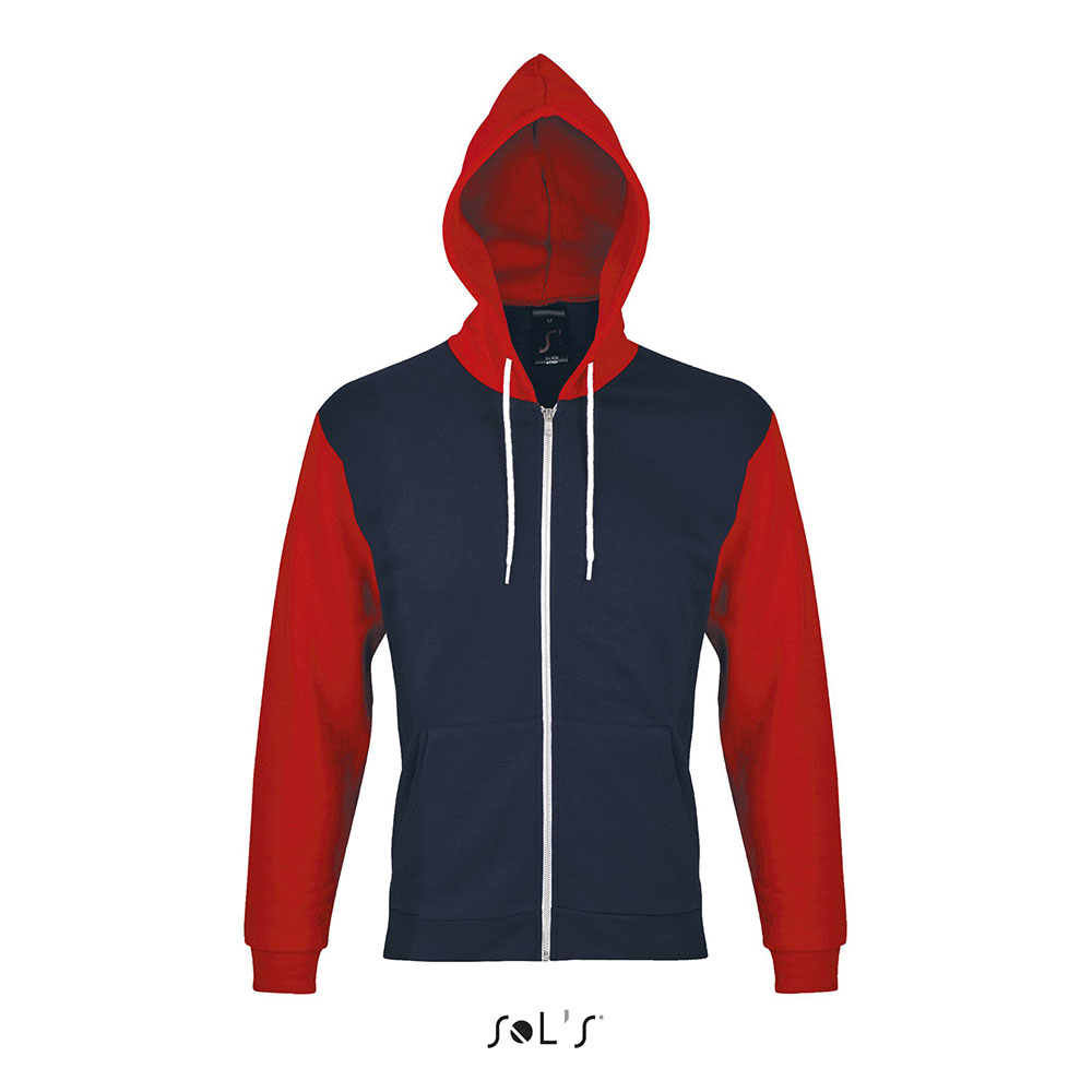 Sols Uniseks dukserica Silver navy/red veličina S 47700