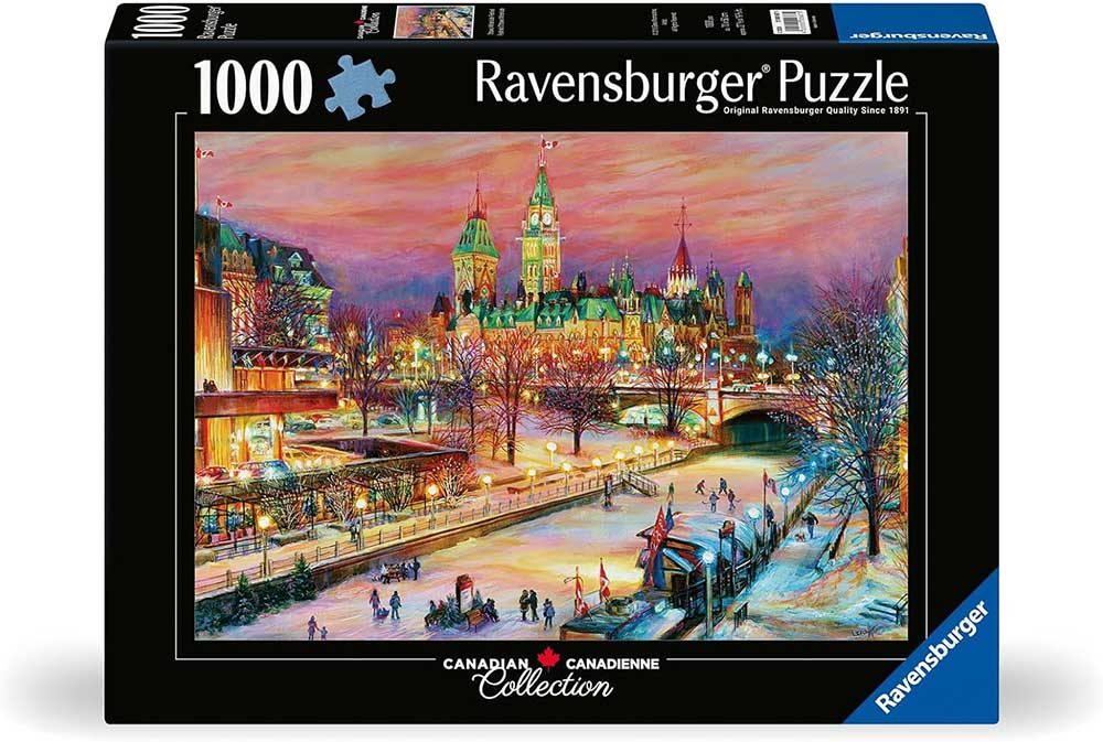 Puzzle slagalica 1000 delova Zimski festival u Otavi Ravensburger 19868