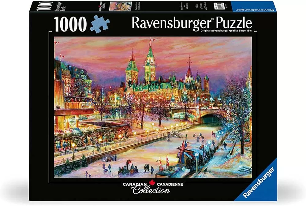 Puzzle slagalica 1000 delova Zimski festival u Otavi Ravensburger 19868